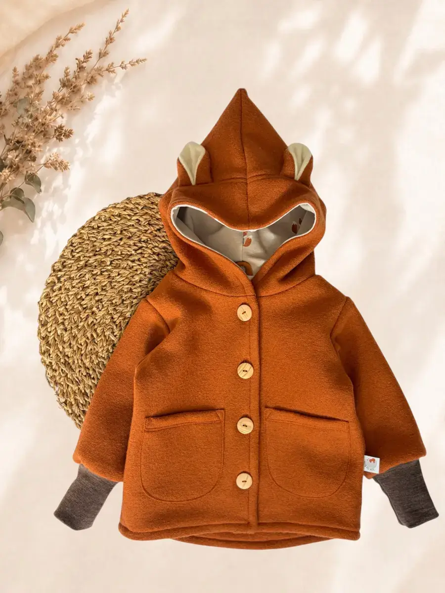 Merino Walkjacke kleiner Fuchs "Findus"